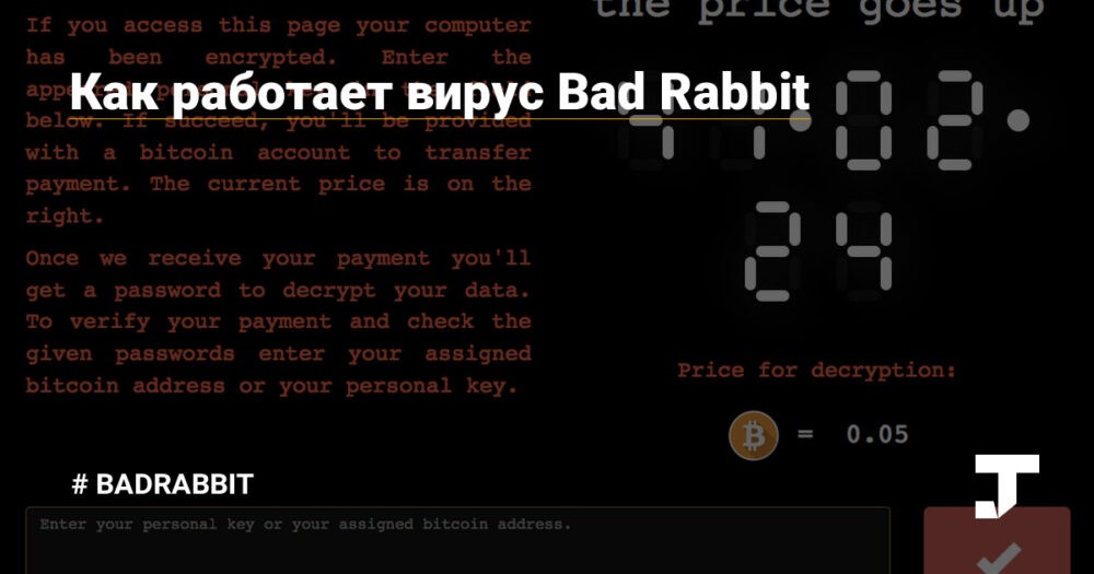 Вирус-шифровальщик bad rabbit: распространение и как защититься?